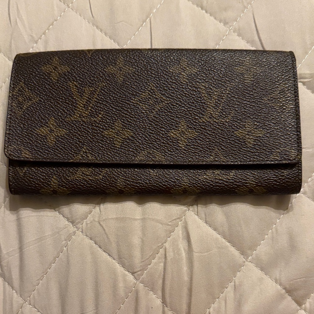 Louis Vuitton checkbook wallet